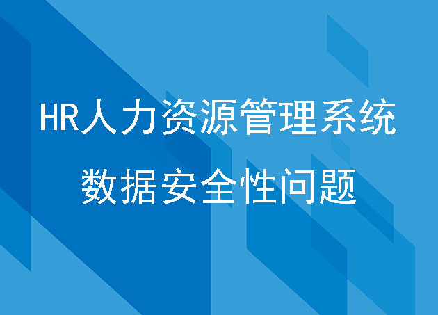 HR人力资源管理系统数据安全性问题